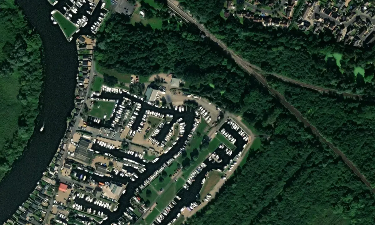 Flyfoto av Brundall Bay Marina