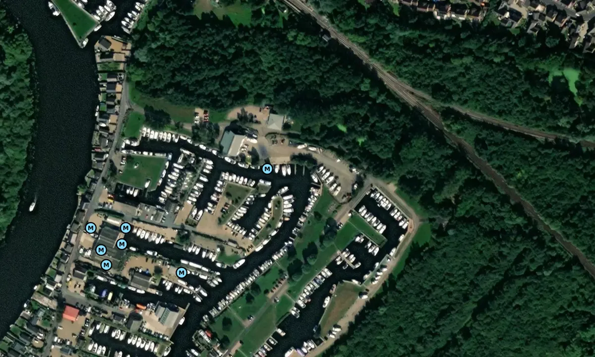 Satelite image of Brundall Bay Marina