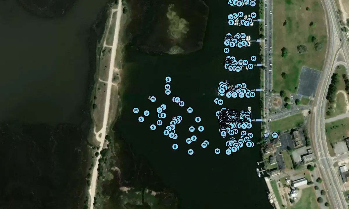 Satelite image of Brunswick Harbor