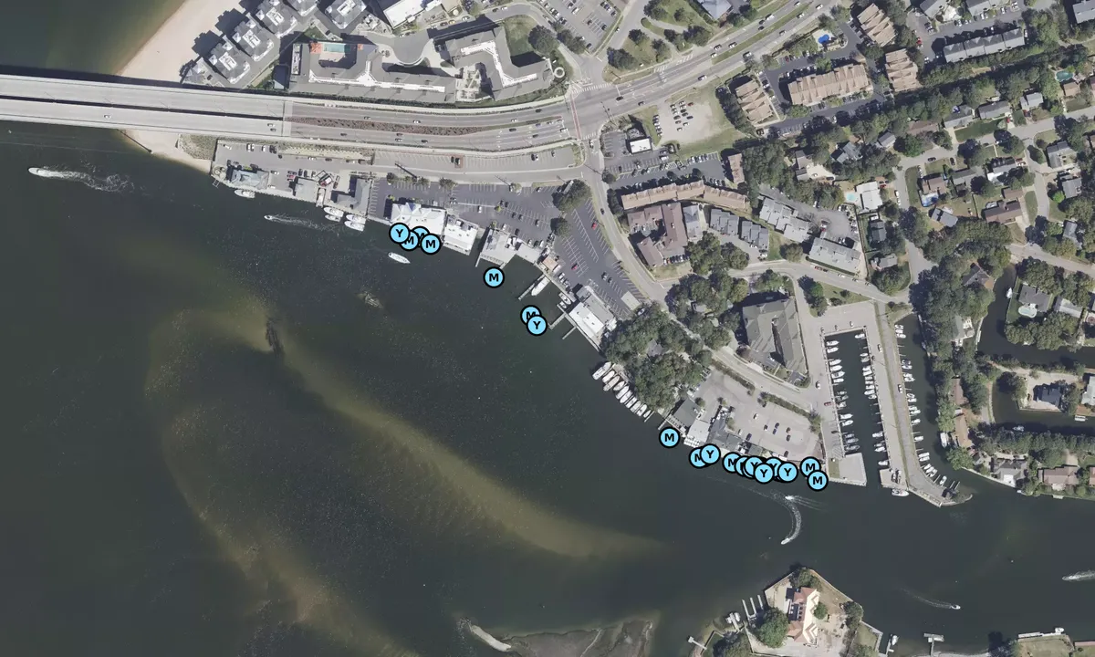 Satelite image of Bubba's Crab House and Marina