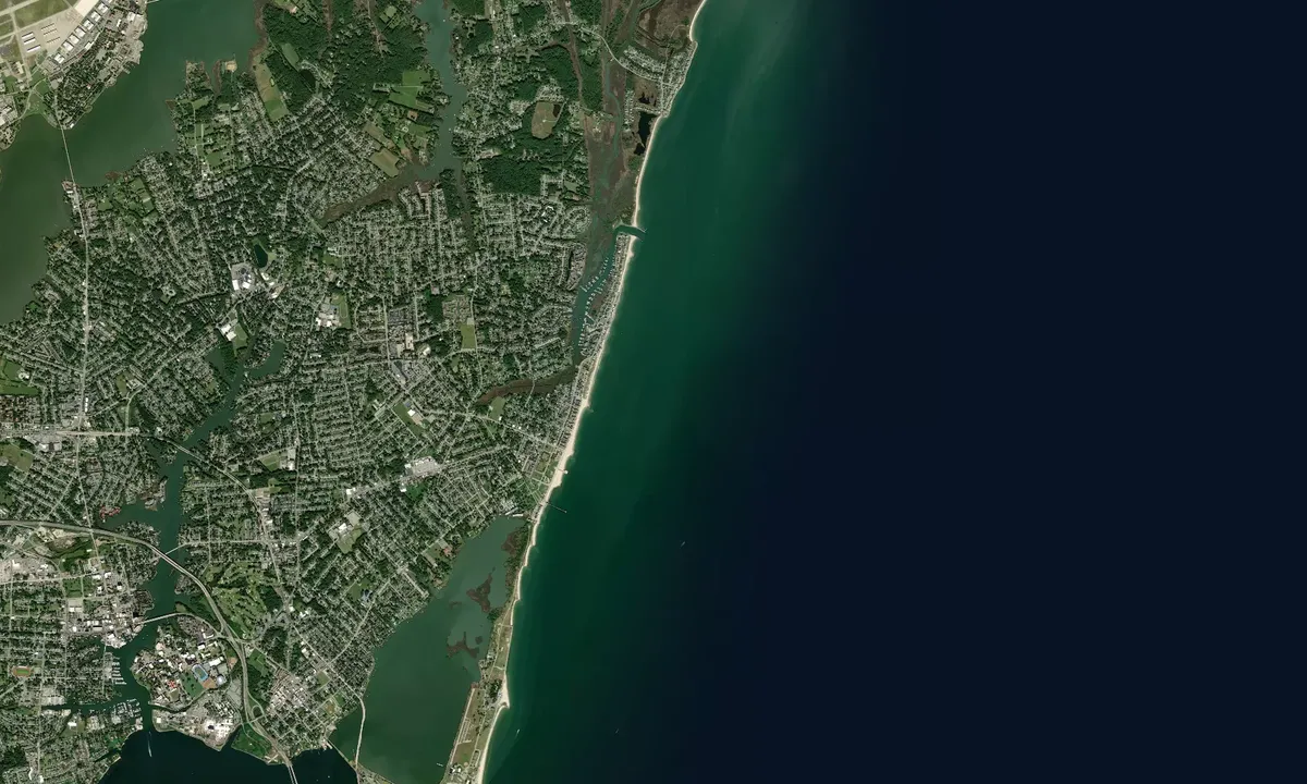 Flyfoto av Buckroe Beach