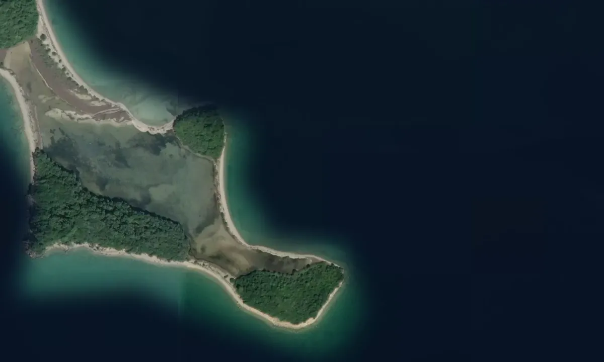 Flyfoto av Buffalo island