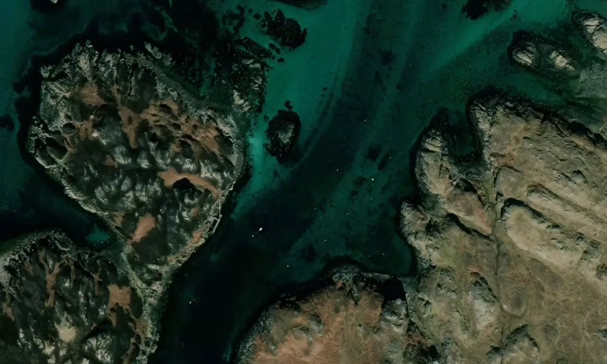 Flyfoto av Bull Hole