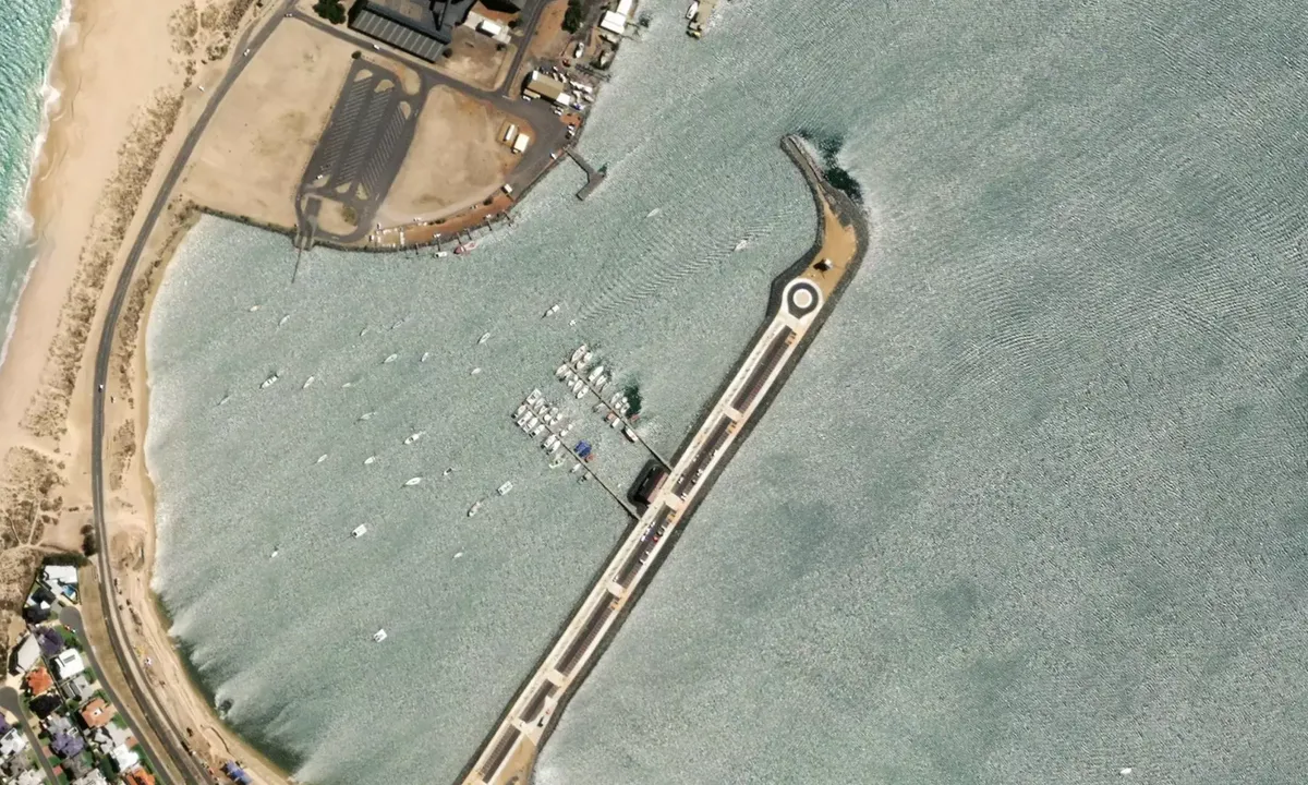 Flyfoto av Bunbury Port