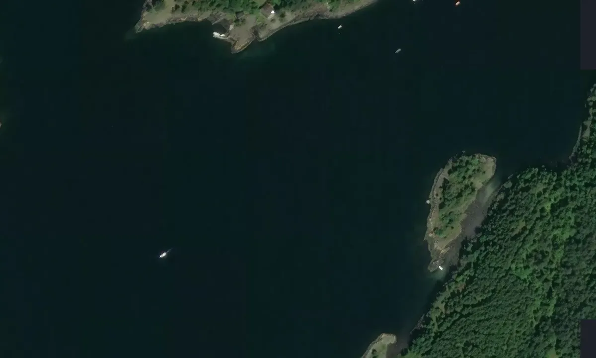 Satelite image of Buøysundet - Byre