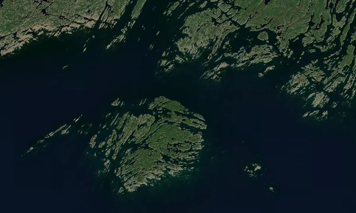 Flyfoto av Bustard Islands Harbour East