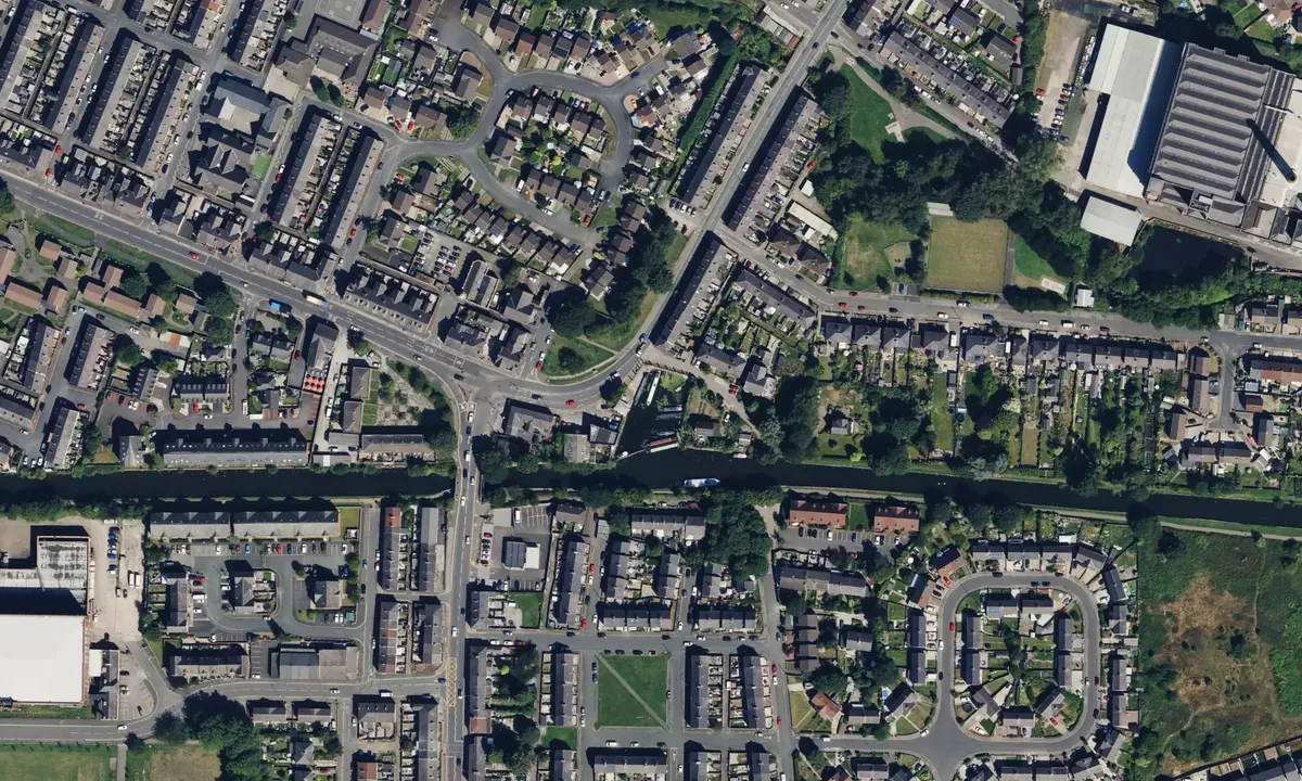 Satelite image of Butts bridge marina