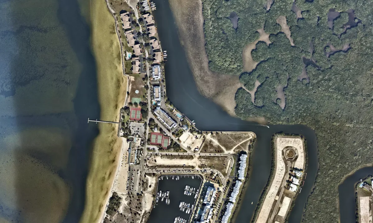 Flyfoto av Cabbage Creek Dock