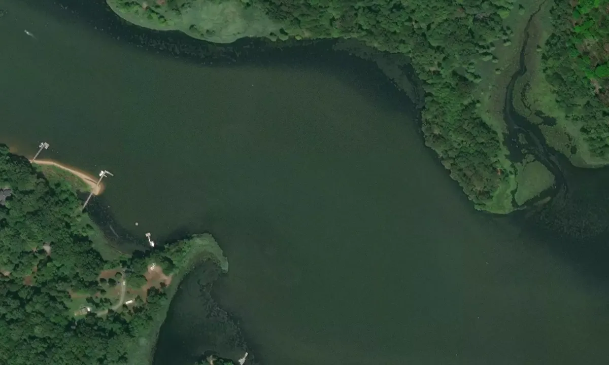 Satelite image of Cabin John Creek