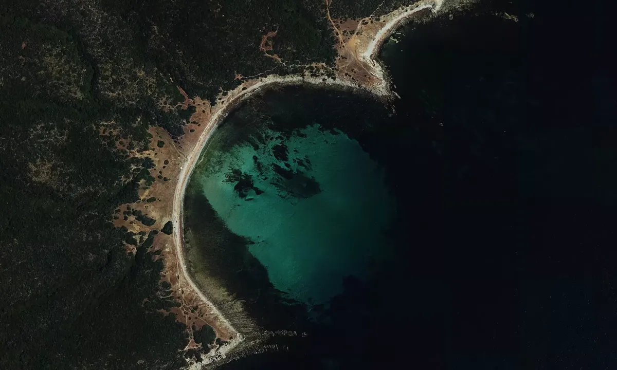 Flyfoto av Cala Arenas