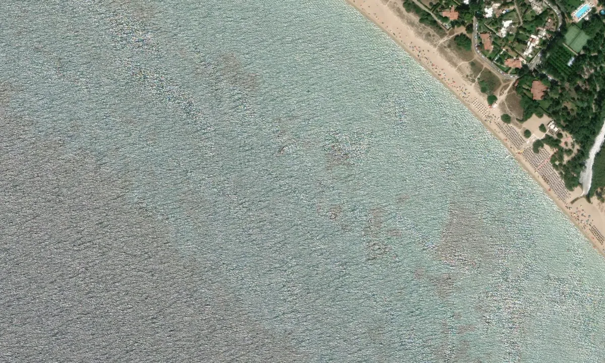 Flyfoto av Cala Baccu Mandara