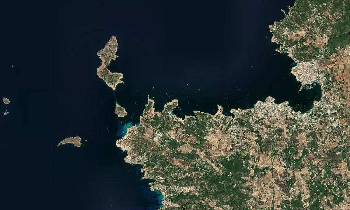 Flyfoto av Cala Bassa - Sant Antoni de Portmany