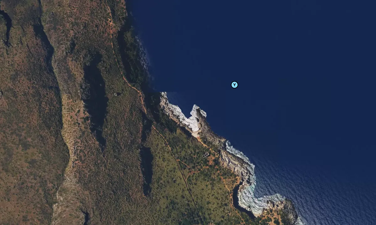 Satelite image of Cala Berretta