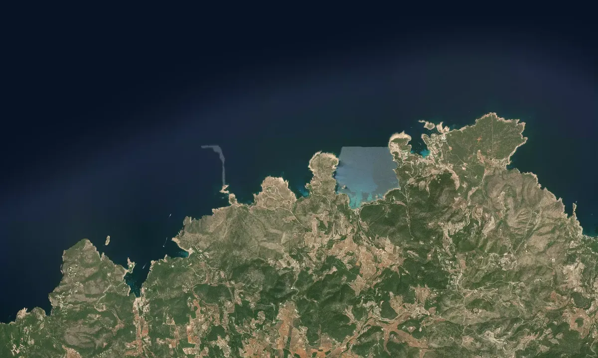 Flyfoto av Cala Blanca - Sant Llorenç