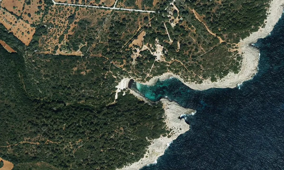 Satelite image of Cala Brafi