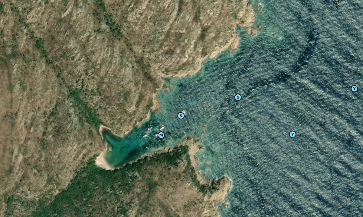 Satelite image of Cala Brigantino