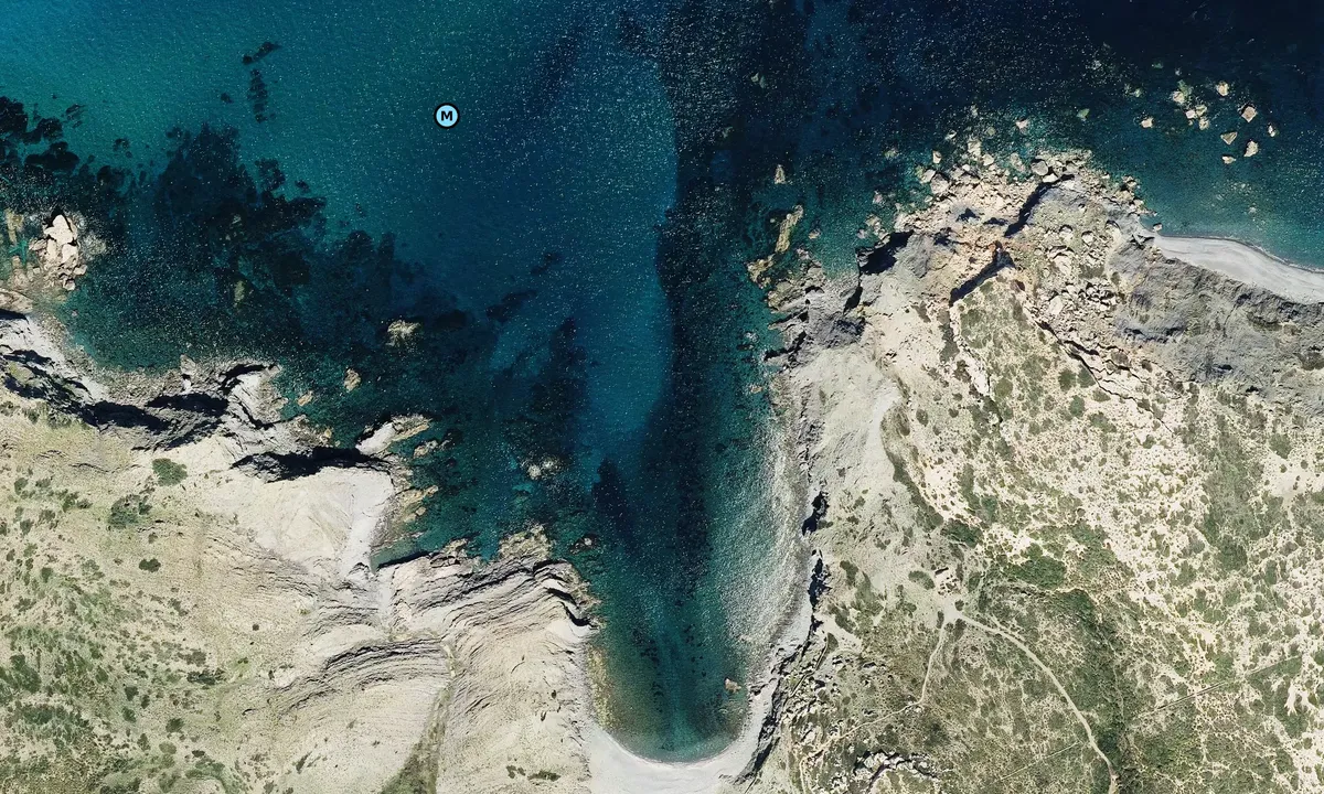 Satelite image of cala caldes