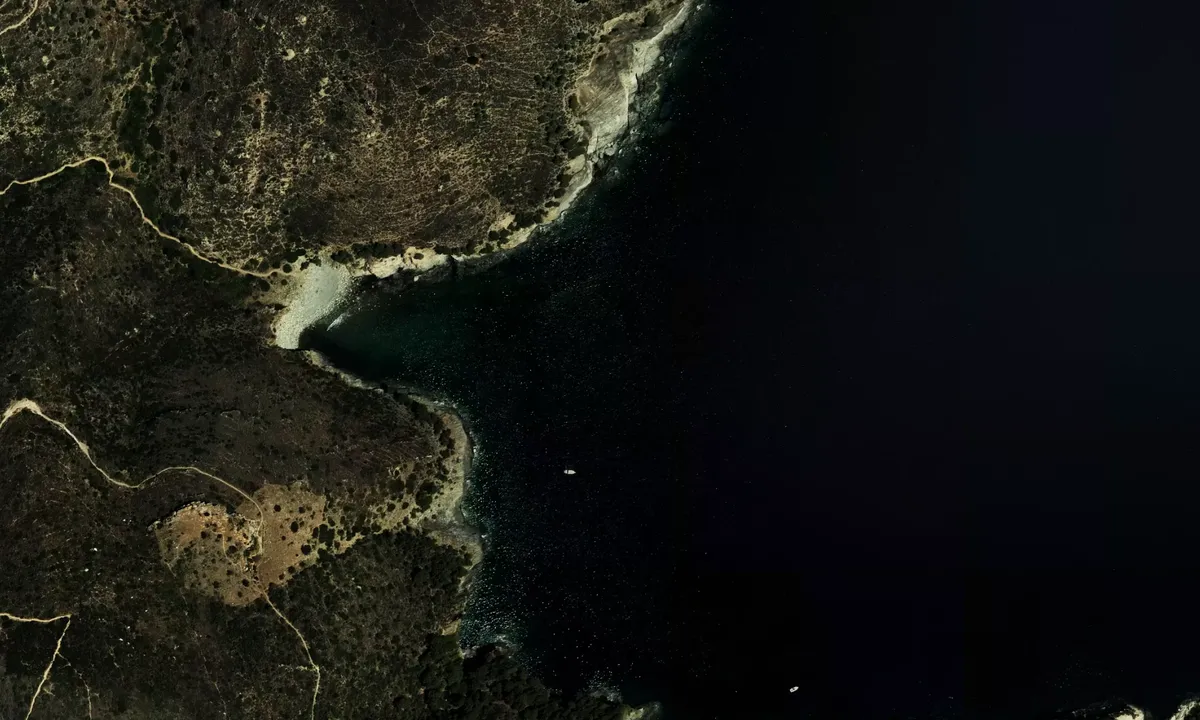 Flyfoto av Cala Canadell
