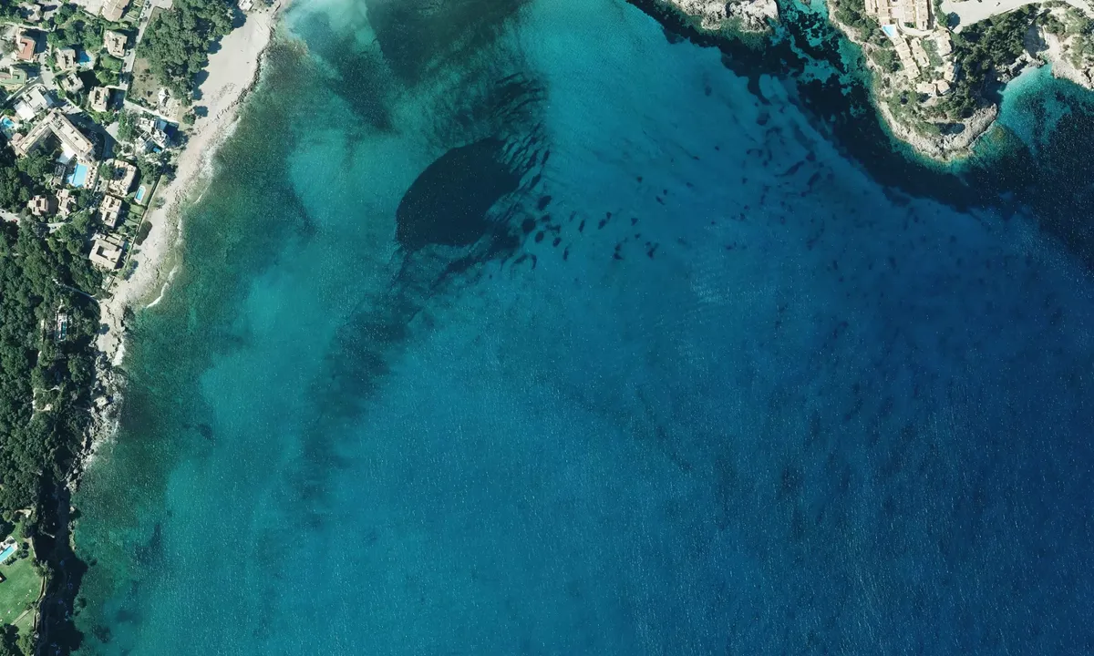 Flyfoto av Cala Canyamel