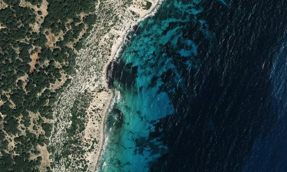 Satelite image of Cala Codolar - Balearic Islands