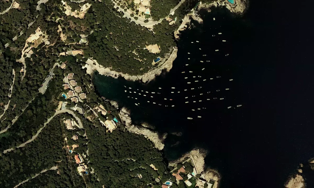 Satelite image of Cala d'Aiguafreda
