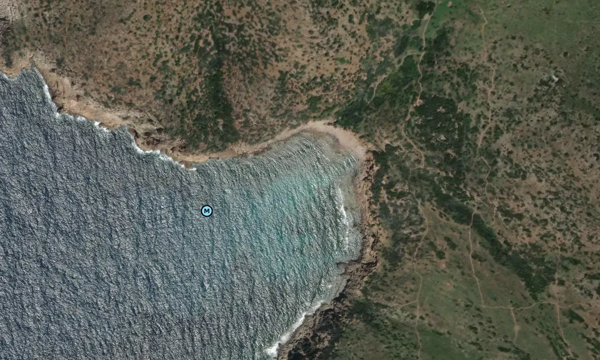 Satelite image of Cala d'Aligusta