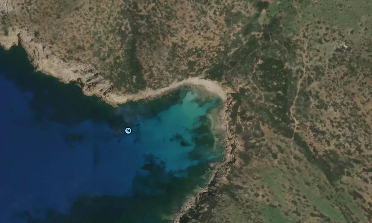 Satelite image of Cala d'Aligusta