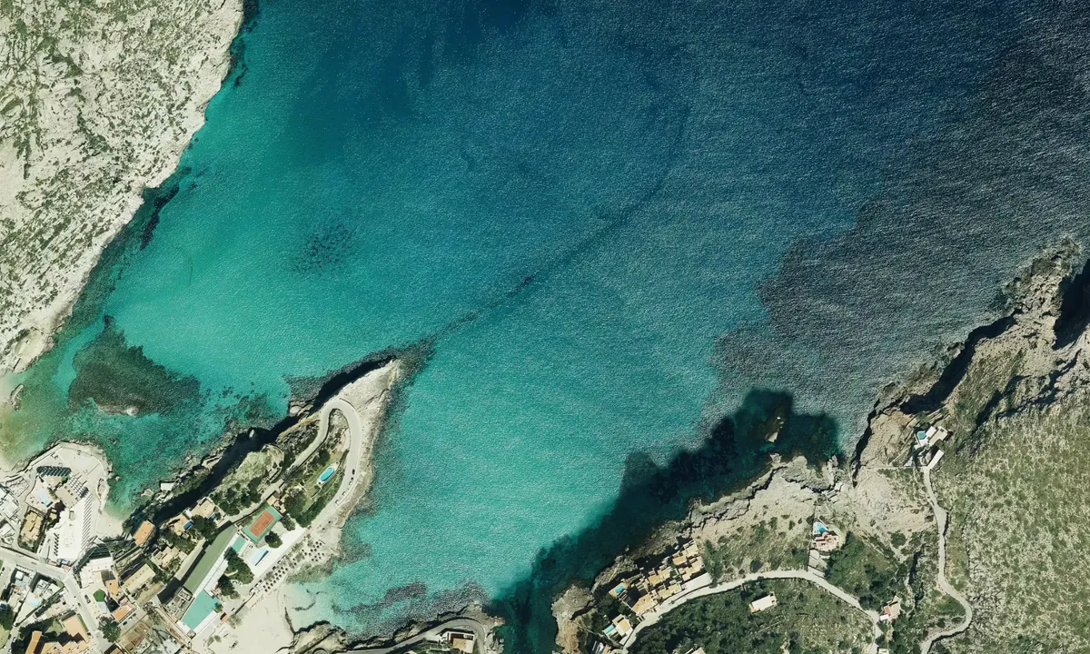 Flyfoto av Cala de San Vicente