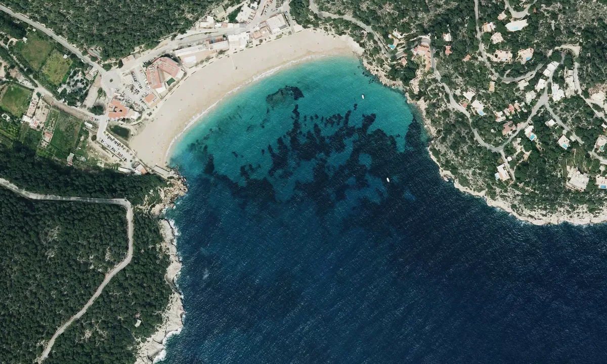 Flyfoto av Cala de Sant Vincent