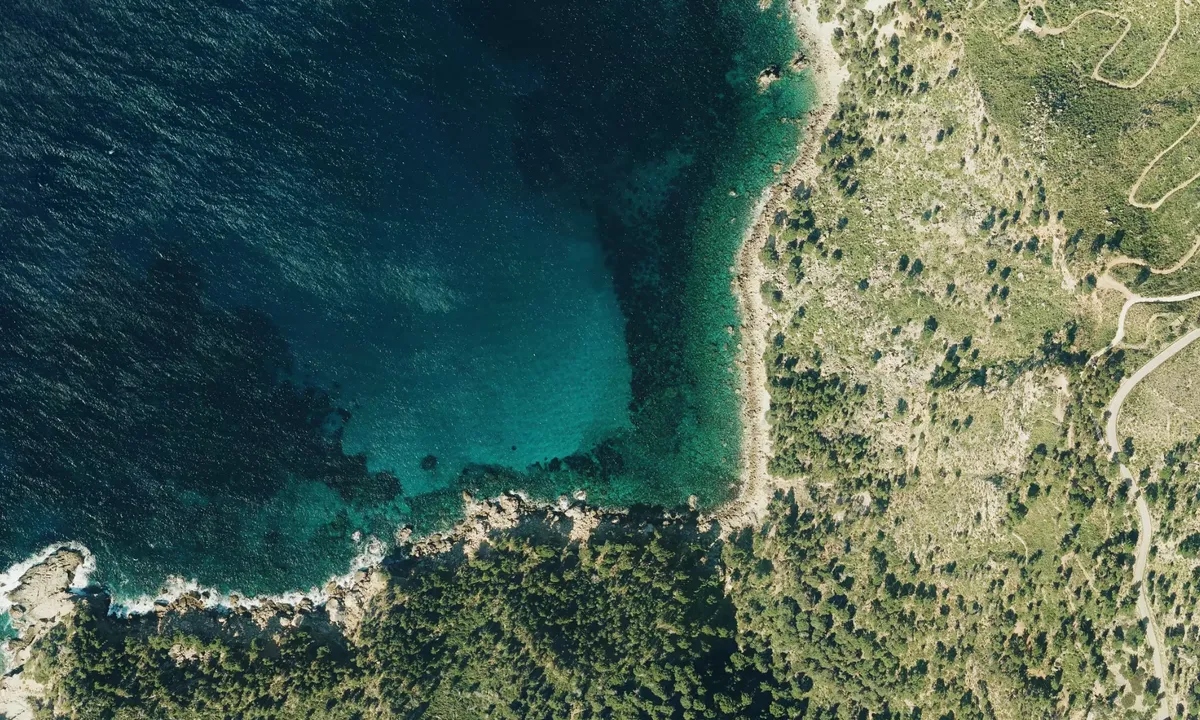 Flyfoto av Cala de ses Ortiges