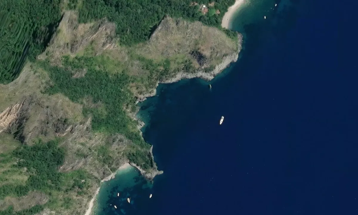 Satelite image of Cala dei morti