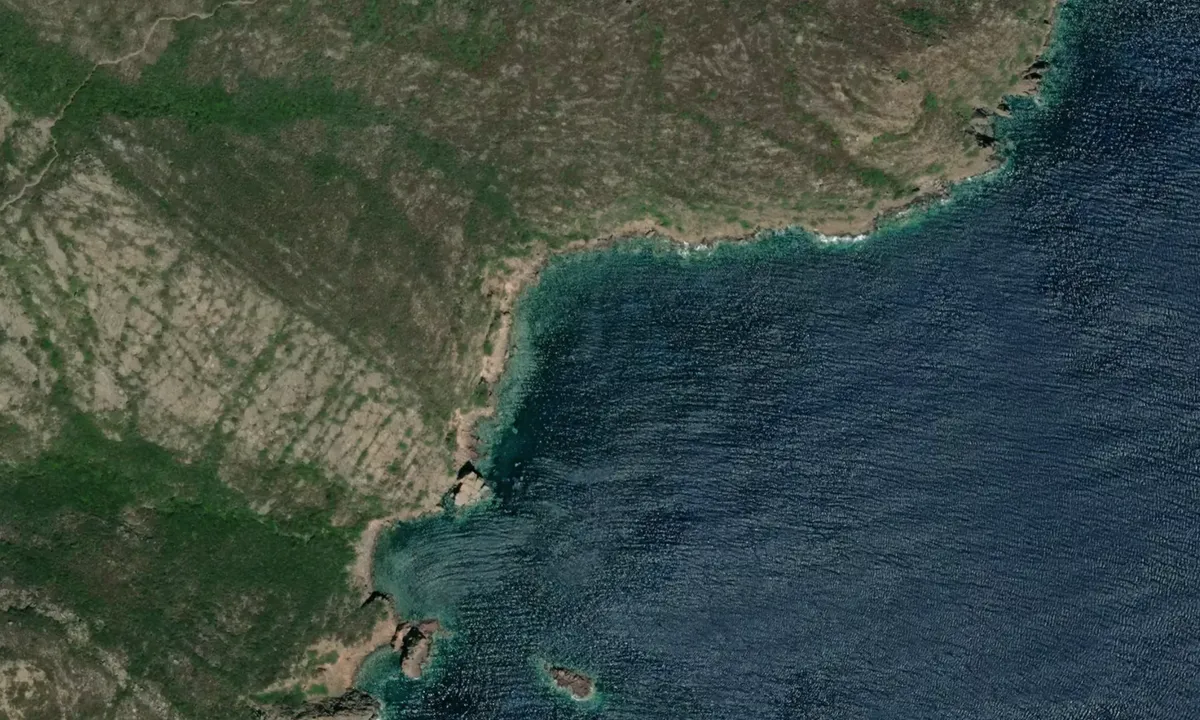 Flyfoto av Cala dei Porcili