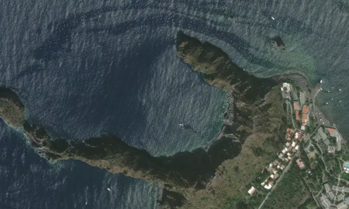 Flyfoto av Cala del Formaggio