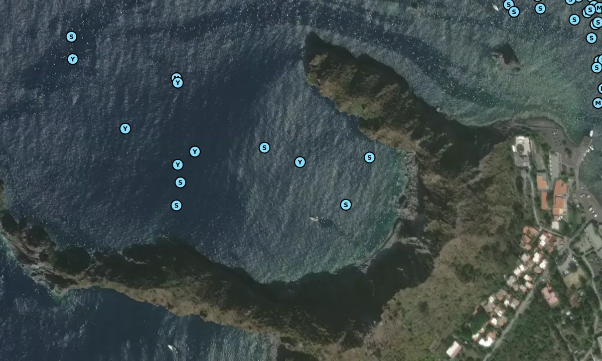 Satelite image of Cala del Formaggio