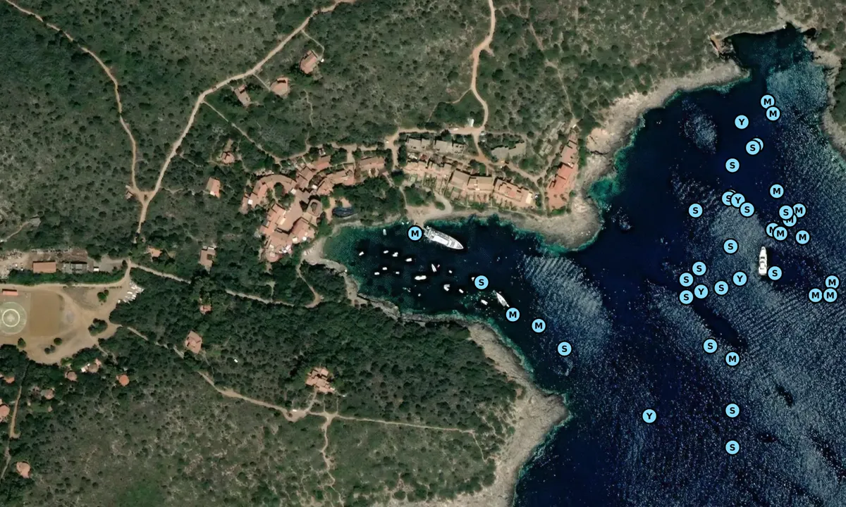 Satelite image of Cala dello Spalmatoio