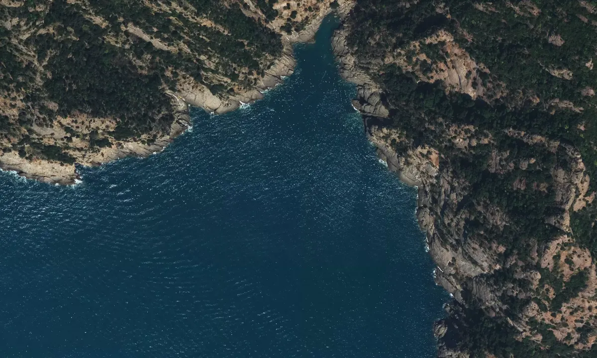 Satelite image of Cala dell'Oro