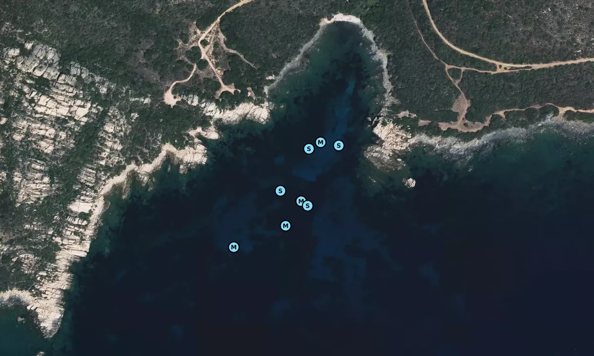 Satelite image of Cala di Brijia