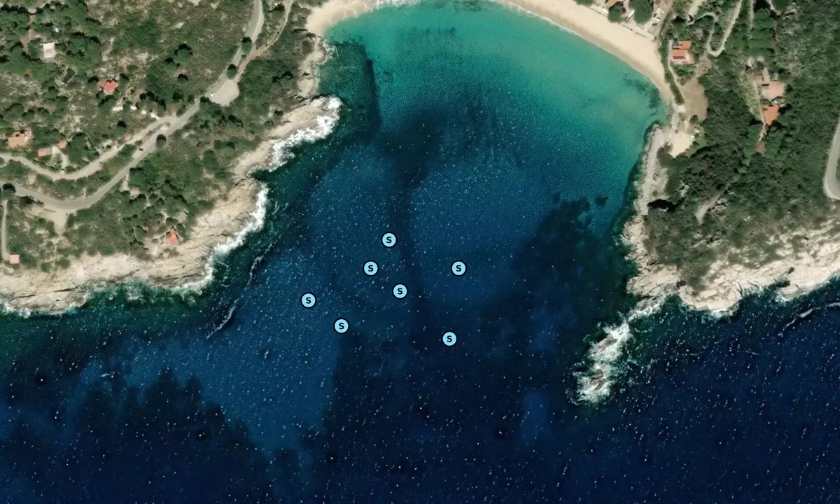 Satelite image of Cala di Cavoli