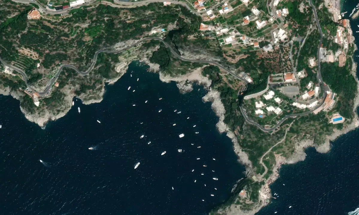 Flyfoto av Cala di Conca - Conca dei Marini