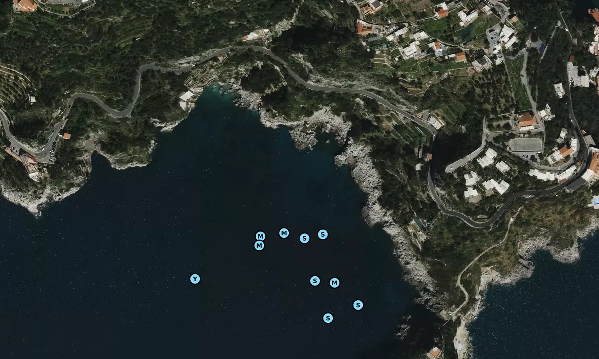 Satelite image of Cala di Conca - Conca dei Marini
