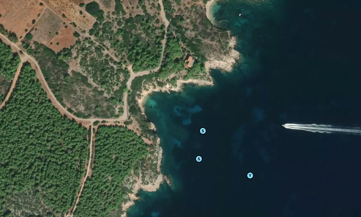 Satelite image of Cala di Monte Tundu