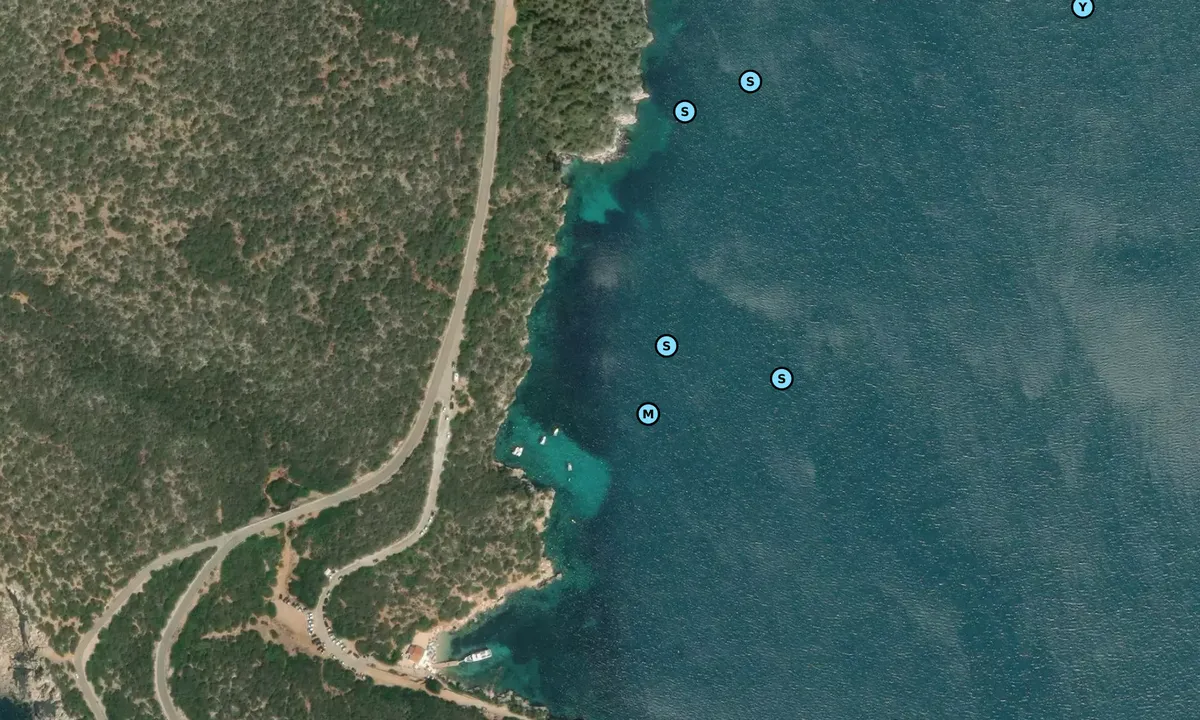 Satelite image of Cala Dragonara