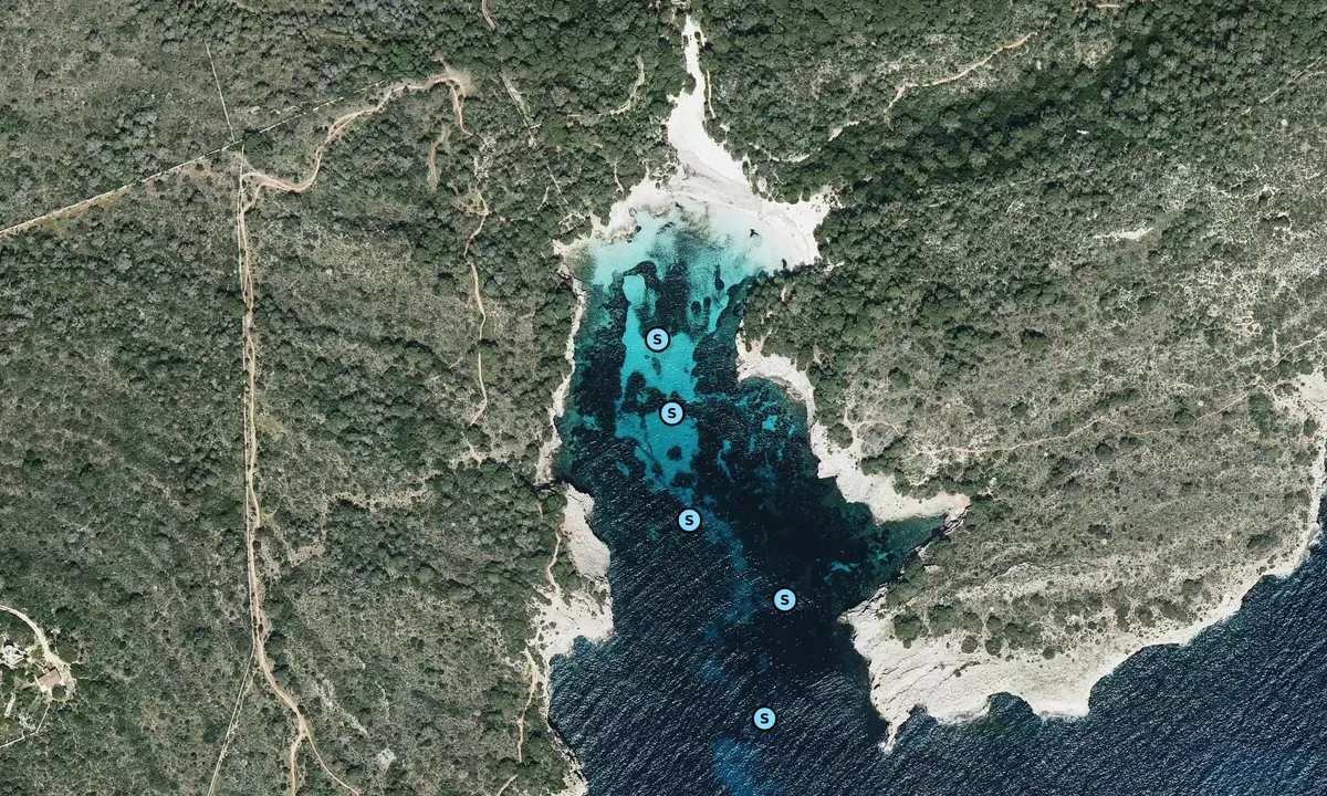 Satelite image of Cala en Turqueta