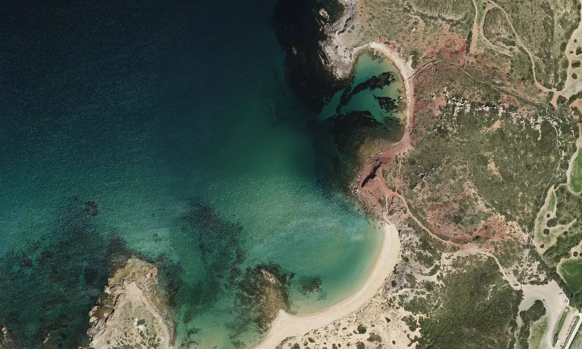 Flyfoto av Cala Ferragut
