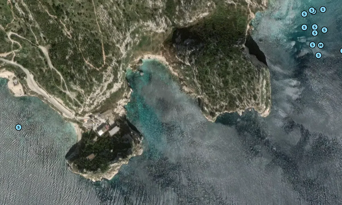 Satelite image of Cala Fighera