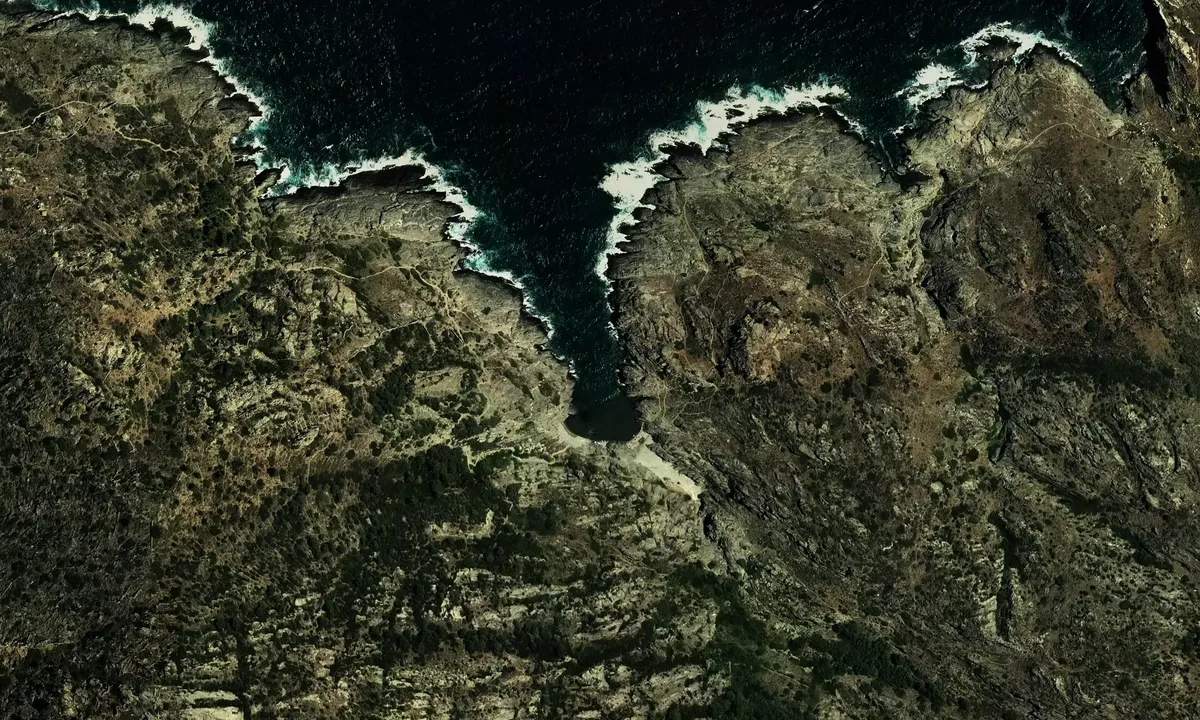 Satelite image of Cala Fornells
