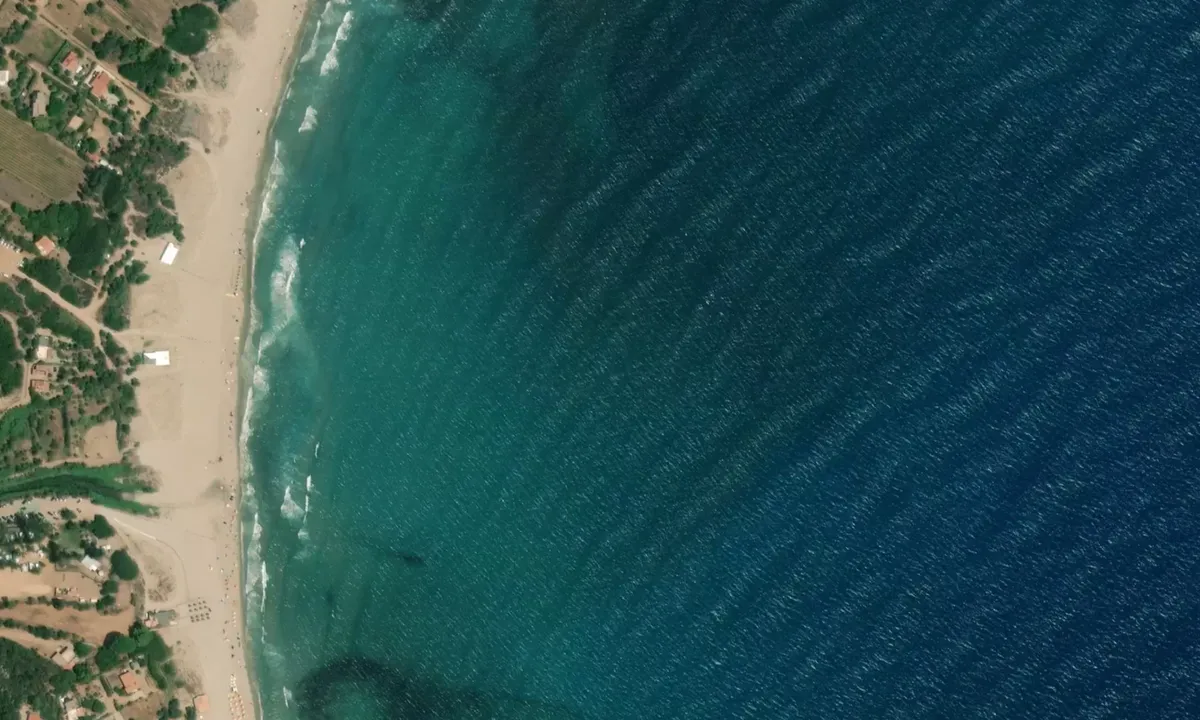 Flyfoto av Cala Foxi Manna