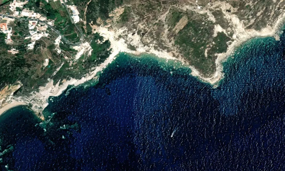 Flyfoto av Cala Gaetano