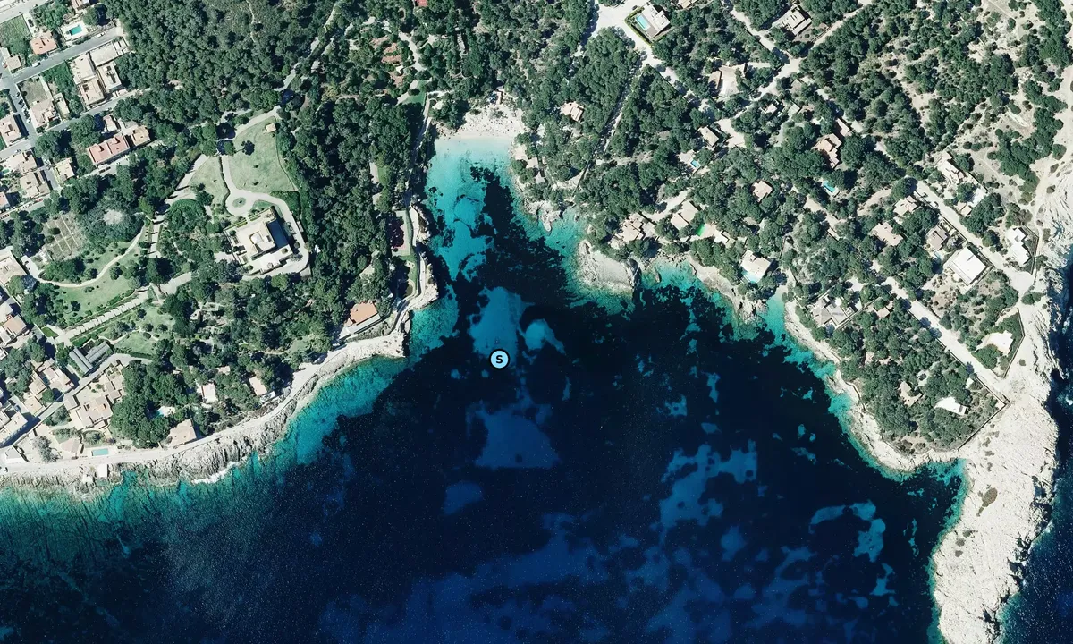 Satelite image of Cala Gat