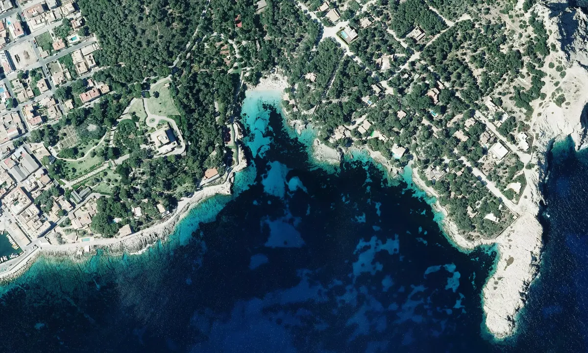 Flyfoto av Cala Gat